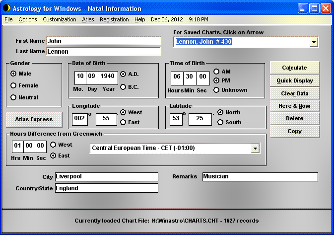 Astrology for Windows 3 full