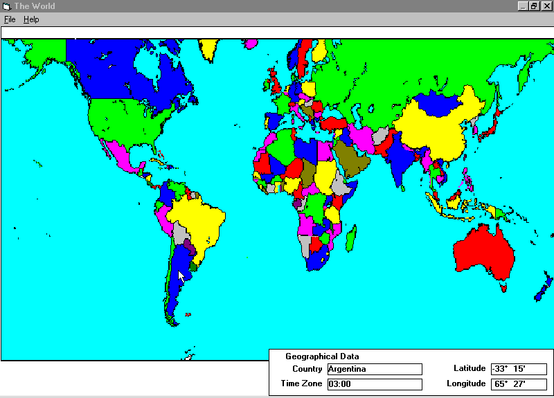 World Map Mexico. World map (a 21K image)