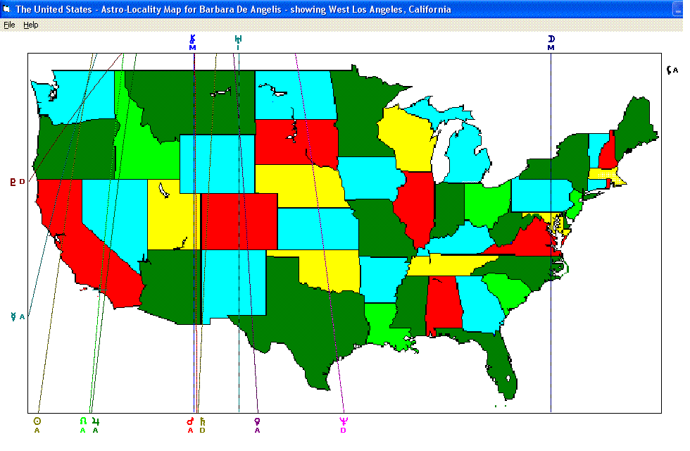 Astro Map for Barbara De Angelis