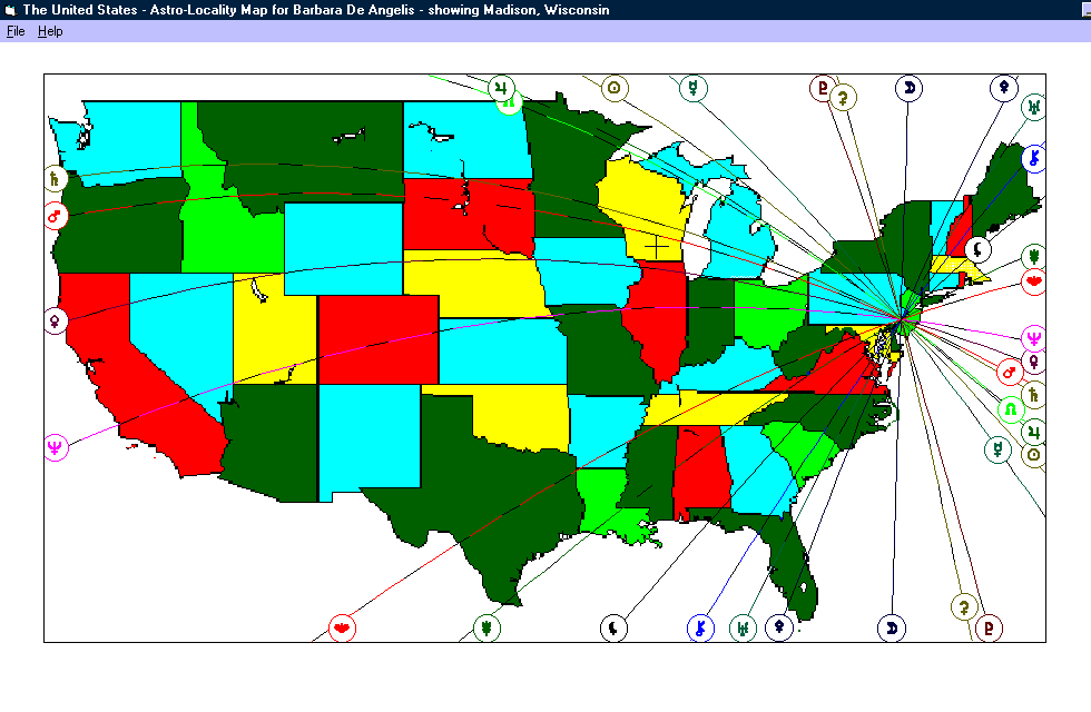 Astrocartography Chart