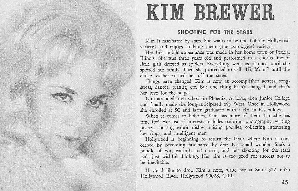 Kim Brewer interview at age 21