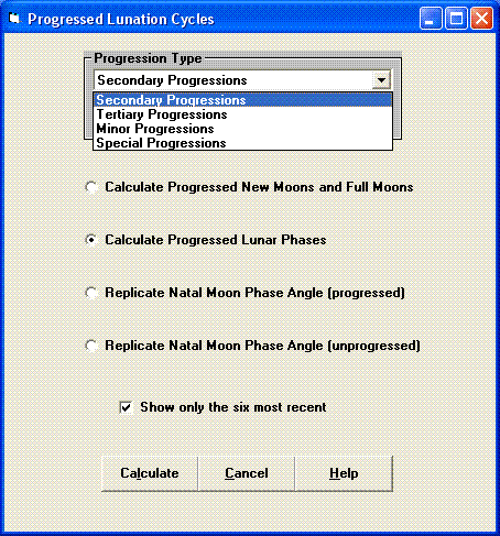 Progressed Lunation Cycles