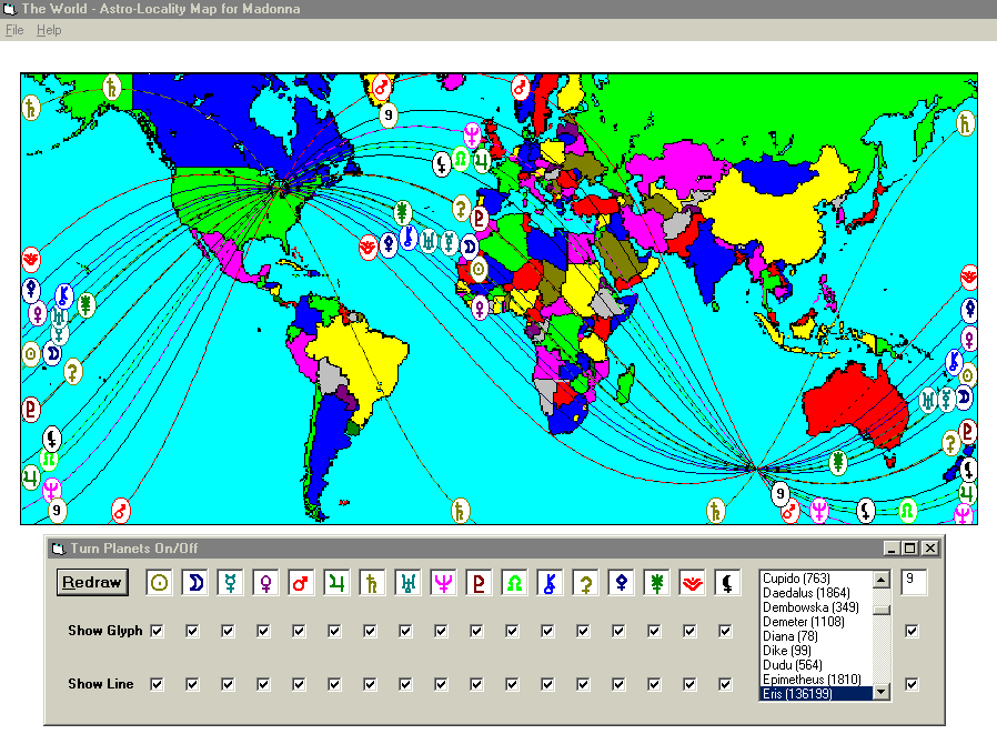 Local Space Map for Madonna